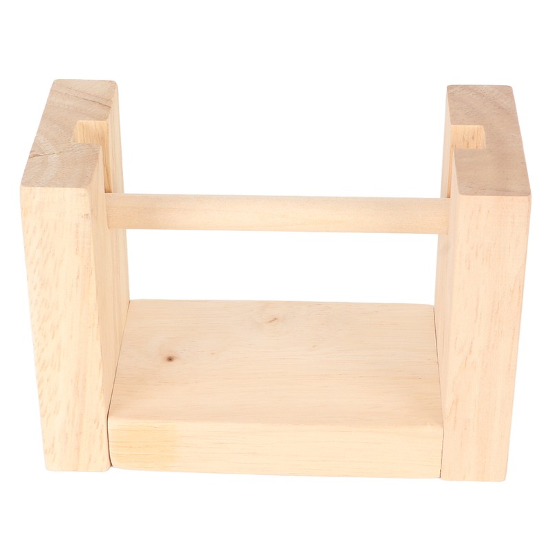 Wooden Yarn Holder 5.1in Long Sturdy Smoothing Rotatable Easy Assembly