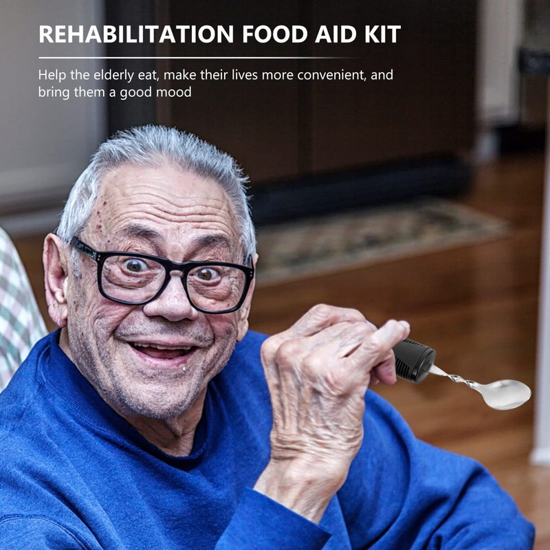 SOLUSTRE 3 Piece Adaptive Utensil Set Cutlery Portable Spoon Fork