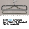 Velvet Trouser Hangers, Velvet Pants Hangers for Closet - JOMWEN