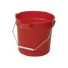 Winco Heavy-Duty Plastic Bucket/Utility Pail with Pour Spout, 10 Quart,