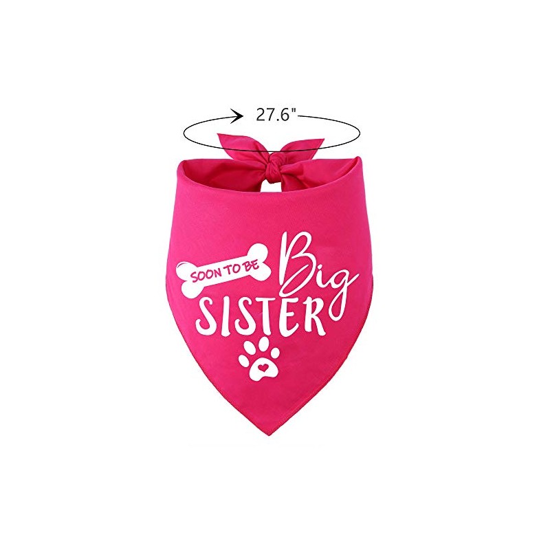 Big Sister Dog Bandana,Reversible Triangle Bibs Pet Scarf