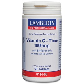 Lamberts Vitamin C 1000mg Time Release Tablets – with Bioflavonoids & Rose Hip – Immune, Skin & Collagen Support – Gentle, Long-Acting Formula