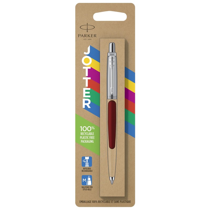 Parker Jotter Originals Ballpoint Pen Classic Red Finish Medium Point