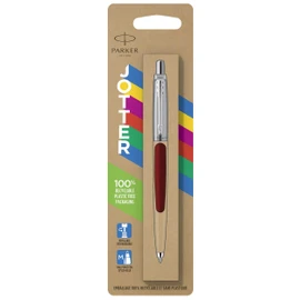 Parker Jotter Originals Ballpoint Pen Classic Red Finish Medium Point Blue Ink 1 Count