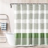 SNOMEL Boho Shower Curtain Set, Cloth Farmhouse Shower Curtain with