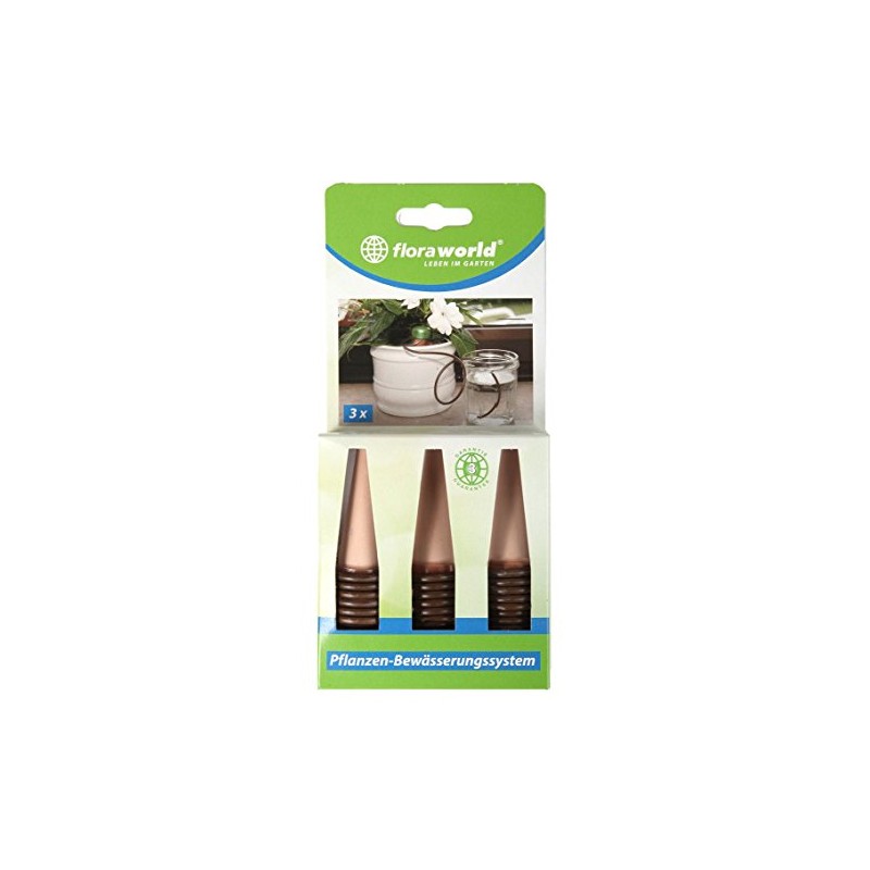 Floraworld Comfort Plant Watering System Set of 3 Brown 3