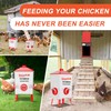 ZenxyHoC DIY Chicken Feeders No Waste, 6 Ports Poultry Feeder