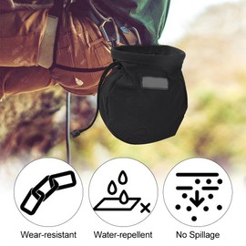 Climbing Chalk Bag, Magnesia Bag, Small Magnesium Chalk Bag, Drawstring Chalk Bag, Magnesia Bag Climbing, Magnesia Bag with Adjustable Belt, for Climbing, Weightlifting, Gymnastics, Crossfit