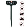 Solar Powered Ultrasonic Animal Repeller Wild Boar Cat Dog Repellent
