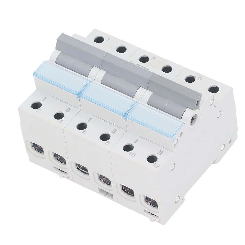 400VAC Dual Power Manual Transfer Switch 35mm DIN Rail Mount