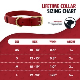 Tuff Pupper Classic 'Lifetime' Heavy Duty Dog Collar - Stronger Than Leather - Waterproof & Odor Free - Guaranteed for Life