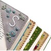 Hand Embroidered Corner Bookmark Set, 2 Pack, Felt Triangle Design