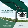 Tempera 10ft Patio Market Outdoor Table Umbrella with Push Button