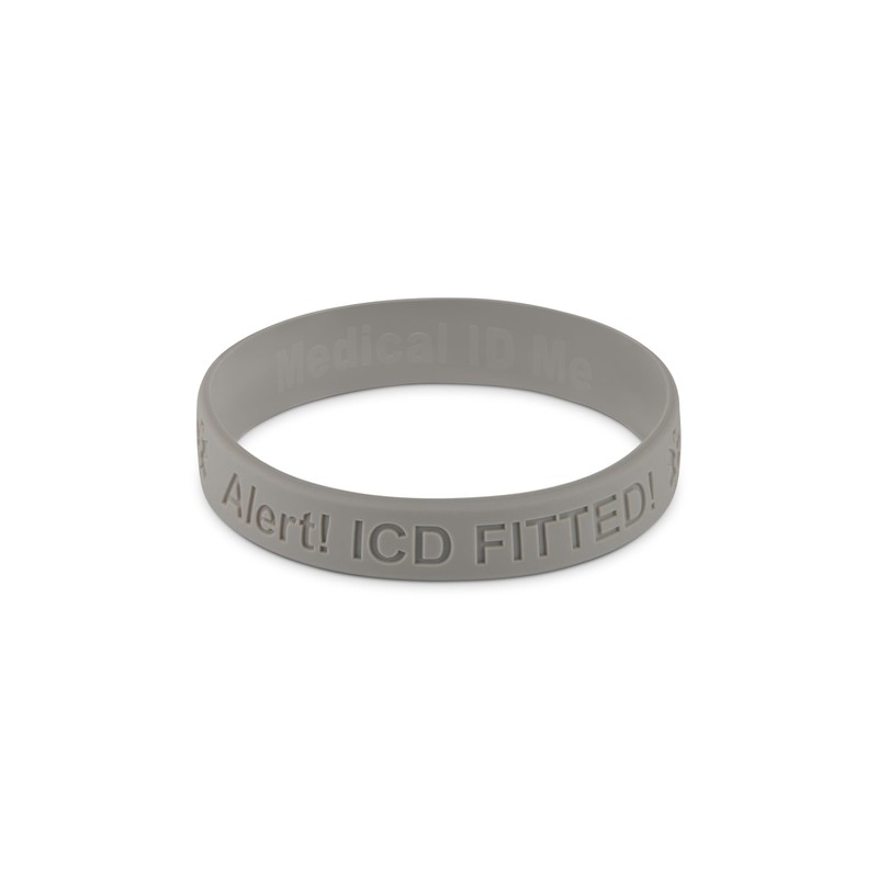 4 Pack - ICD Fitted Medical Alert Wristband Implantable Cardioverter