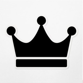 Decal Stickers Of Crown King Ruler Royalty Premium Indoor (No Waterproof) Vinyl Decal Stickers For Laptop Phone Accessory Helmet Car Window Mug Tuber Cup Door Wall Decoration ANDVER3878921BL110422