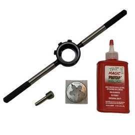 Stellis Inc 5/8-24 RH Barrel Threading Kit - #5 Die Handle, Die, TAT & Cutting Oil (6.8)