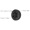 2 Pack 7" Grill Wheels Replacement Parts for Charbroil Gas