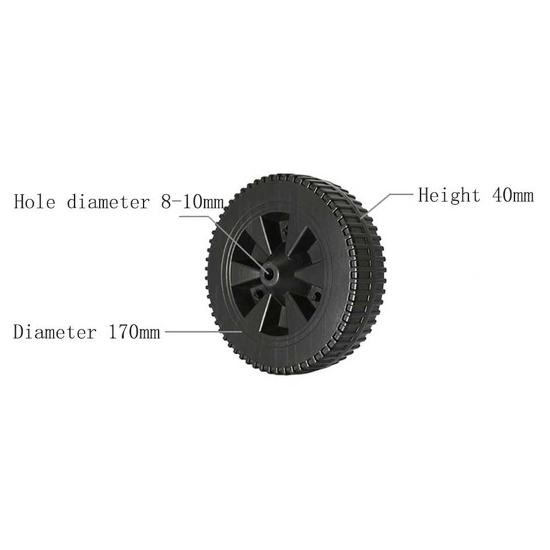 2 Pack 7" Grill Wheels Replacement Parts for Charbroil Gas