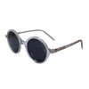 My Party Shirt Leon Grey Round Sunglasses