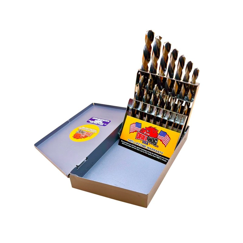 Drill Hog® 15 Pc Left Handed Drill Bit Set Screw
