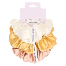 Oz Essentials Large Scrunchie Trio Set - Neutrals