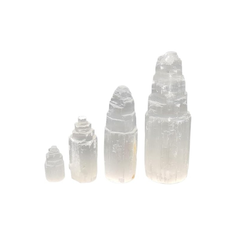 Heimtex Selenite Crystal Tower - Natural Polished Selenite Crystal Mountain