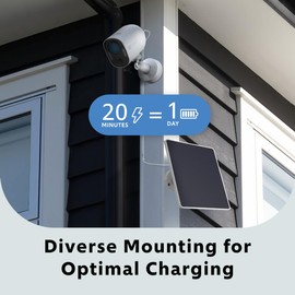 Swann Xtreem4K Eco Security Camera with Solar Panel: 4K UHD Video, AI Motion Detection w/Thermal Sensing, Solar Charging, Color Night Vision, Two-Way Audio, IP65 Weatherproof, 32GB MicroSD Included.