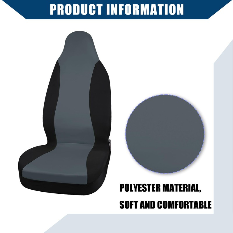Hihaha High Back Front Car Seat Cover Bucket for SUV