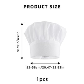 SOGHO Children's Chef's Hat, Chef's Hat, Adjustable Elastic Chef Hat for Cooking, Baking, School, Party, Home, Kitchen, Can Protect Your Head, Suitable for Children's Kitchens