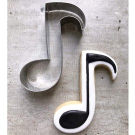 LILIAO Music Note Cookie Cutter Music Biscuit Fondant Cutter - 3.2 x 4.2 inches - Stainless Steel