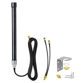 Bingfu Outdoor 4G LTE Antenna 5 dB Fibre Optic Antenna with SMA Female to Dual SMA Male Splitter Cable Compatible with 4G LTE Router Gateway Modem Hotspot Wireless Mobile Router Hub