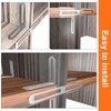 Pack of 2 Stainless Steel Angle Brackets, 90 Degree Right