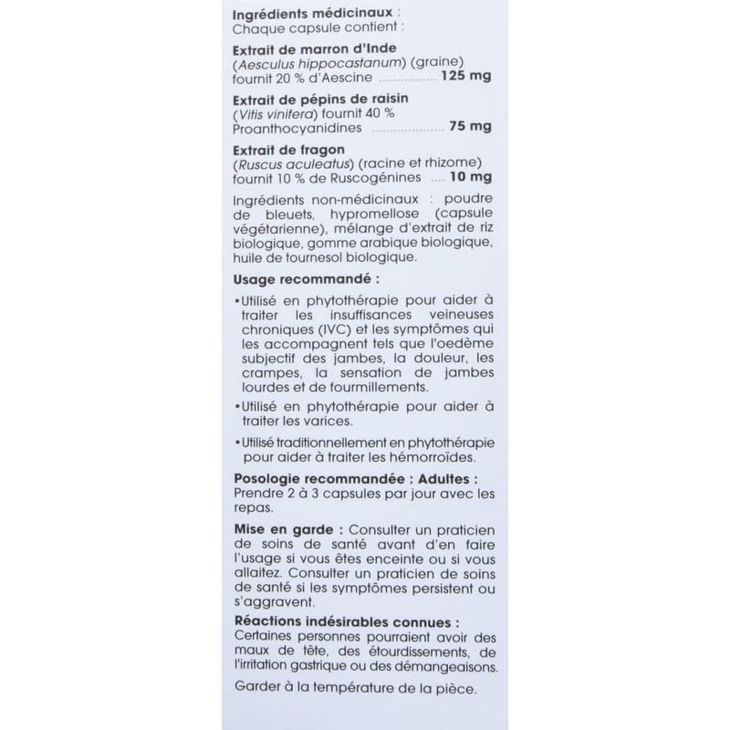 Nutripur Circulex, Venous Insufficiency, 60 vegetarian capsules