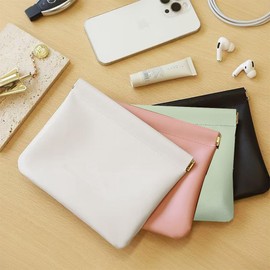 Lumbor37 Mini Bolsas de Maquillaje, 4 Piezas Bolsa de Cosméticos de Viaje, Estuche de Cosméticos de Viaje Grande, Cosmetiquera de Viaje para Mujer