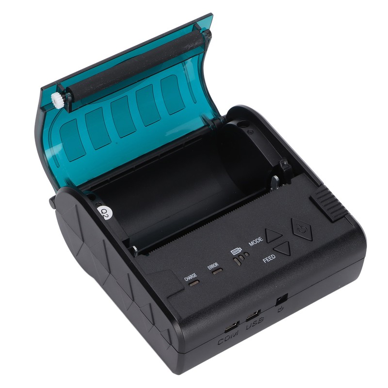 Label Printer 80mm Mini Portable Stable Convenient Thermal Printer for