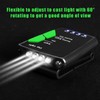 Mudder 2 Pcs Rechargeable Cap Light with Head Strap and