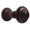 Pair of Wooden Curtain Stem Holdbacks Walnut