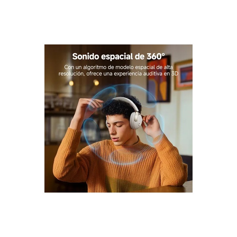 Audífonos Inalámbricos Qcy H3pro 50db Anc Gamer Diadema Lp Color