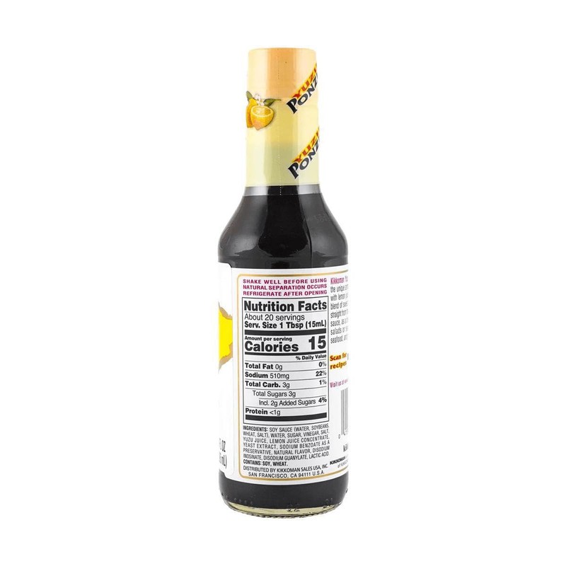 Kikkoman Yuzu Ponzu Sauce, Citrus Seasoned Dressing & Sauce, 10
