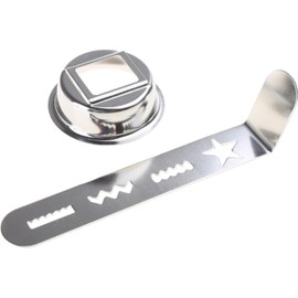 QIXIAMO Cookie Maker and Pastry Attachment - Meat Grinder, Stainless Steel Biscuit Mold for Cookies