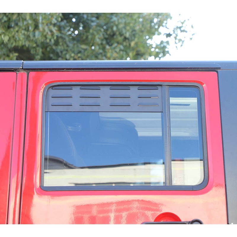 Hoolcar Rear Window Louver Vent Cover Rear Window Blinds Decor