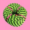 Fluorescent Rope Green Black Parking Boundary Banner Camping 8mm 110M
