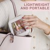 Pinkmik Clear Makeup Bag with Zipper Waterproof Travel Makeup Set