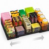 NANAGIFTREE Expandable Snack Organizer, Adjustable Snack Container with 9 Compartments,