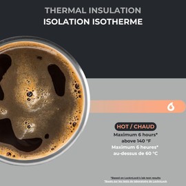 Starfrit LocknLock Double Wall Insulated Tumbler – Stainless Steel - 24oz/700ml