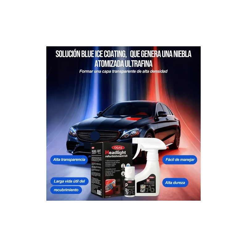 Alta Calidad Restaurador De Faros Kit Para Pulir Faros 190ml