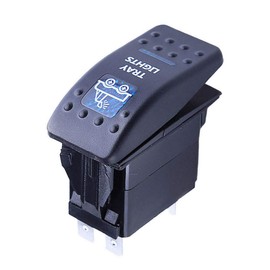 Mintice trade; 12V Car Blue LED Light Illuminated Rocker Switch Toggle Switch