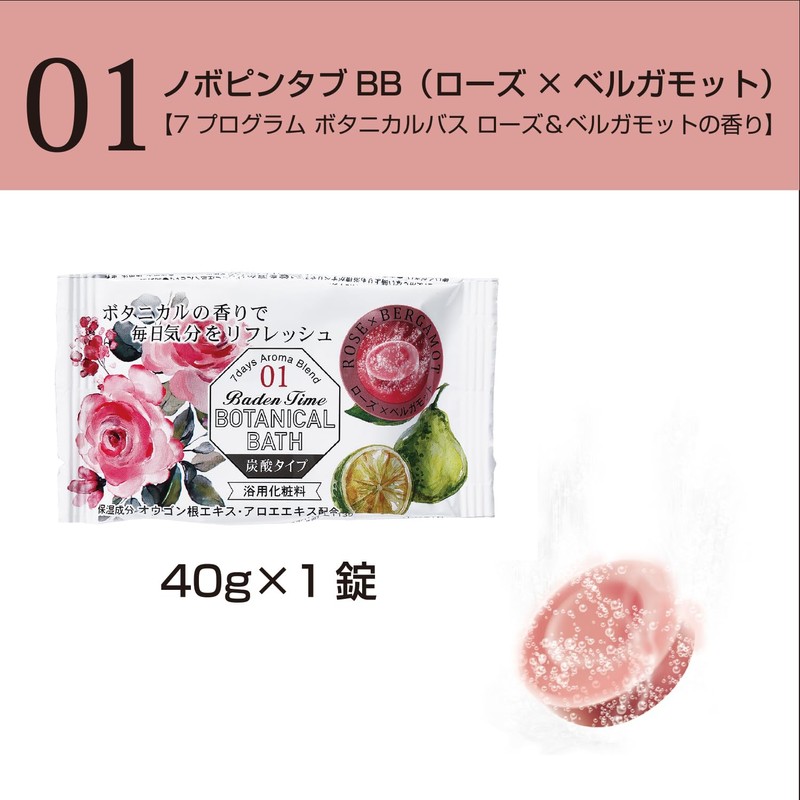 Kiyo N-8934 Pyrethrum Bath Salt, 7 Programs, Botanical Bath, 7