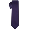 KissTies Solid Purple Satin Tie Wedding Ties Mens Necktie +