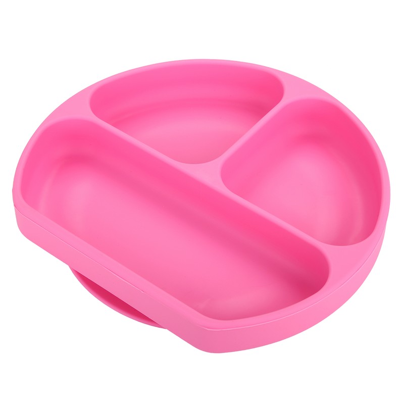 Silicone Divided Toddler Plates DIY Complementary Food Placemat Suction Cup